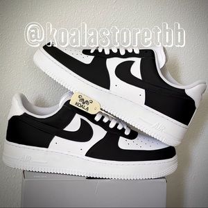 Nike Custom Air Force 1 Low Black NWT